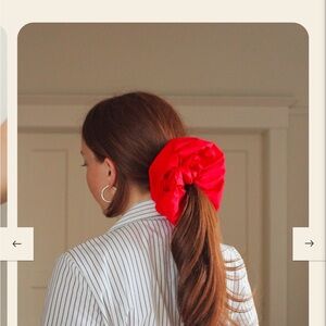 Floral Mesh big Scrunchies Set